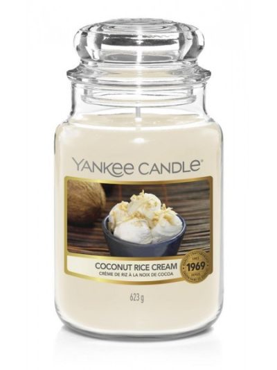 Yankee Candle Świeca zapachowa duży słój Coconut Rice Cream 623g