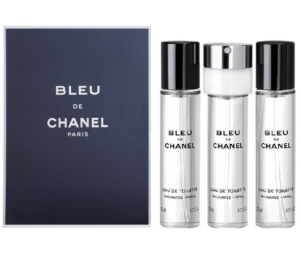 Chanel Bleu de Chanel Pour Homme zestaw woda toaletowa + wkłady 3x20ml