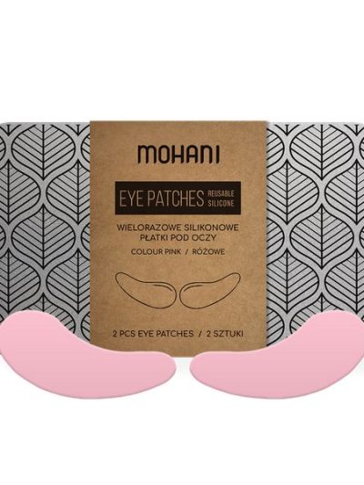Mohani Wielorazowe płatki silikonowe pod oczy Pink 2szt.