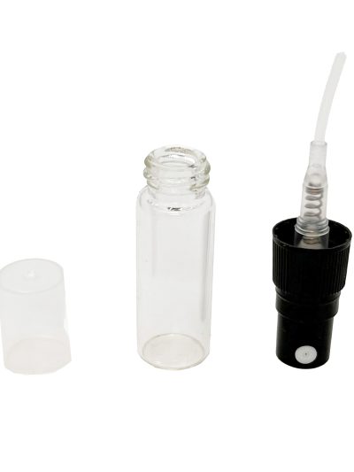 Butelka z plastikowym atomizerem 3 ml