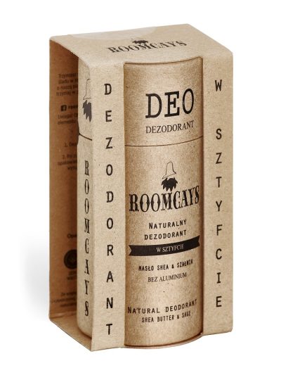 ROOMCAYS Naturalny dezodorant w sztyfcie Masło Shea & Szałwia 65ml