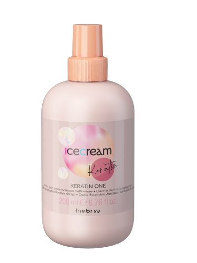 Inebrya Ice Cream Keratin wielozadaniowy krem w sprayu bez spłukiwania 200ml