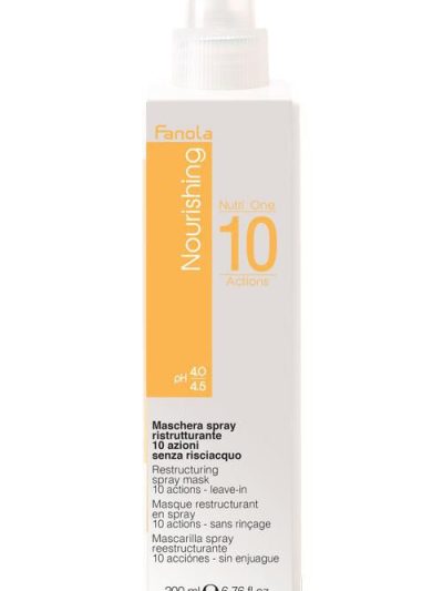 Fanola Nourishing Restructuring Mask odbudowująca maska w sprayu do włosów suchych i łamliwych 200ml