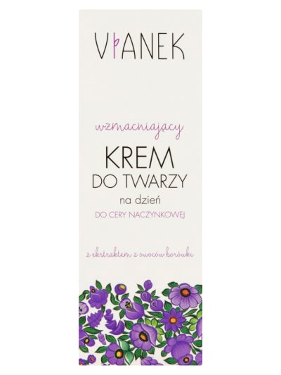 VIANEK Wzmacniający krem do twarzy na dzień do cery naczynkowej 50ml