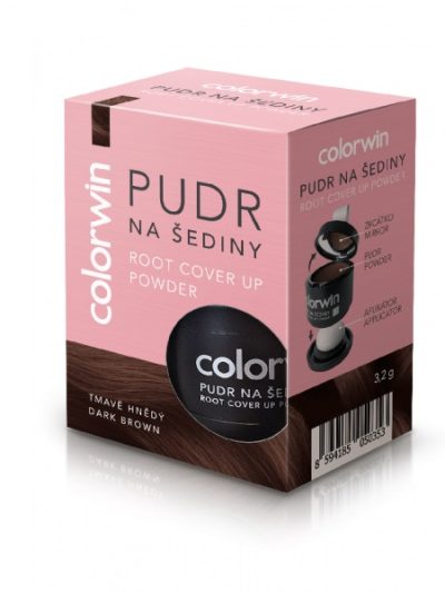 Colorwin Puder kryjący odrost i zwiększający objętość włosów Ciemny Brąz 3.2g