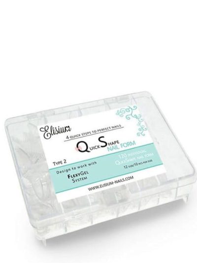 Elisium Quick Shape Nail Form Type2 formy do przedłużania paznokci 120 szt.