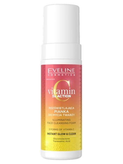 Eveline Cosmetics Vitamin C 3x Action rozświetlająca pianka do mycia twarzy 150ml