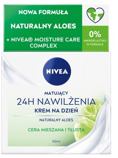 Nivea 24H Nawilżenia matujący krem na dzień do cery mieszanej i tłustej 50ml