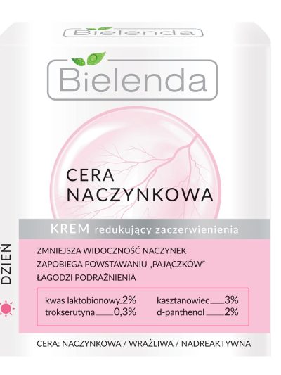 Bielenda Cera Naczynkowa krem redukujący zaczerwienienia na dzień 50ml