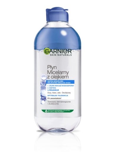 Garnier Skin Naturals pielęgnujący płyn micelarny z ekstraktem z bławatka 400ml