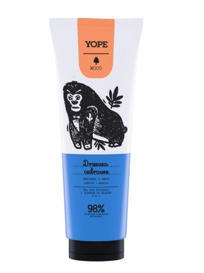 Yope Wood żel pod prysznic i szampon do włosów 2w1 Drzewo Cedrowe 250ml