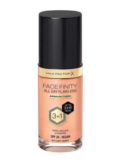 Max Factor Facefinity All Day Flawless 3w1 kryjący podkład w płynie N77 Soft Honey 30ml