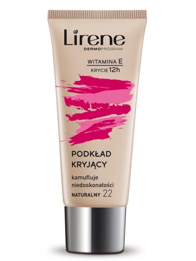 Lirene Podkład kryjący kamuflujący niedoskonałości z witaminą E 22 Naturalny 30ml